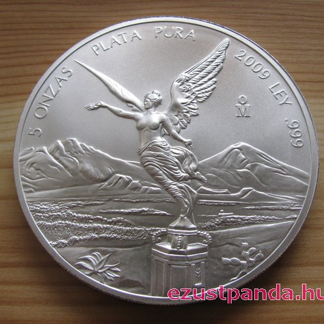 Libertad 2019 mexikói 5 uncia ezüst pénzérme Libertad 2019 mexikói 5 uncia ezüst pénzérme