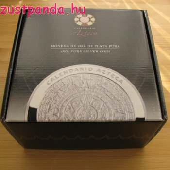 Azték naptár / Aztec Calendar 2015 1 kg proof ezüst pénzérme Mexikó