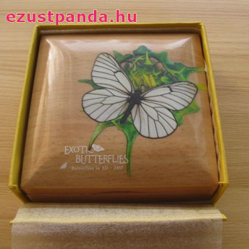 Mongólia Pillangó 2017 3D proof ezüst pénzérme Mongólia Pillangó 2017 3D proof ezüst pénzérme