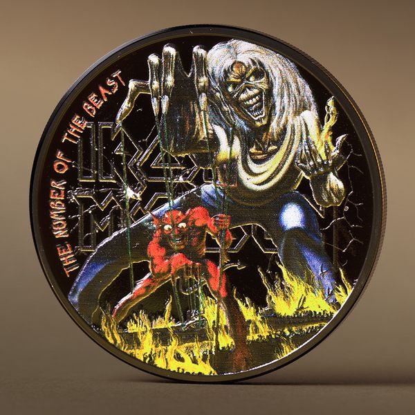 Iron Maiden 2022 1 uncia Cook-szk obszidián-fekete ezüst pénzérme - CSAK 1982 példányban! Iron Maiden 2022 1 uncia Cook-szk obszidián-fekete ezüst pénzérme - CSAK 1982 példányban!