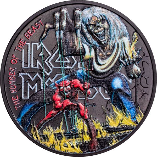 Iron Maiden 2022 1 uncia Cook-szk obszidián-fekete ezüst pénzérme - CSAK 1982 példányban! Iron Maiden 2022 1 uncia Cook-szk obszidián-fekete ezüst pénzérme - CSAK 1982 példányban!