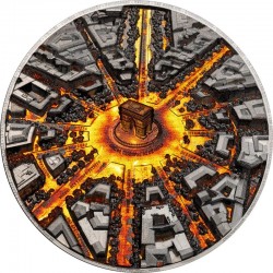 Párizs éjszaka - Cook-szigetek 2026 3 uncia high-relief, proof ezüst pénzérme 