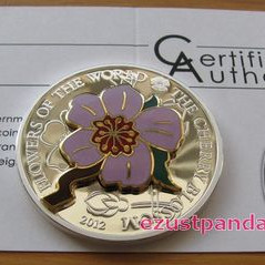 Cseresznyevirág 2012 proof ezüst pénzérme rekeszzománccal Cseresznyevirág 2012 proof ezüst pénzérme rekeszzománccal