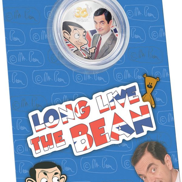 Mr Bean 30. évforduló 2020 Cook-szigetek 1 uncia proof ezüst pénzérme