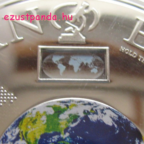 NANO Earth - "A világ a kezedben" 2012 proof ezüst pénzérme nano-chippel