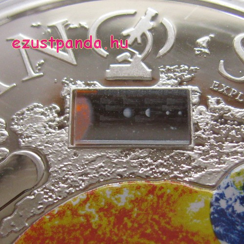 NANO Space - "A Világűr felfedezése" 2013 proof ezüst pénzérme nano-chippel