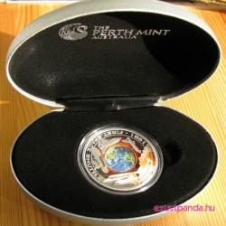 Űrsikló 2010 proof ezüst pénzérme, forgó belső résszel