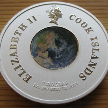 Űrsikló 2010 proof ezüst pénzérme, forgó belső résszel Űrsikló 2010 proof ezüst pénzérme, forgó belső résszel