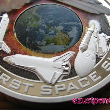 Űrsikló 2010 proof ezüst pénzérme, forgó belső résszel Űrsikló 2010 proof ezüst pénzérme, forgó belső résszel