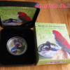 Papagájok világa -  Crimson Rosella 2014 3D proof ezüst pénzérme