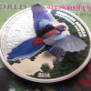 Papagájok világa -  Crimson Rosella 2014 3D proof ezüst pénzérme