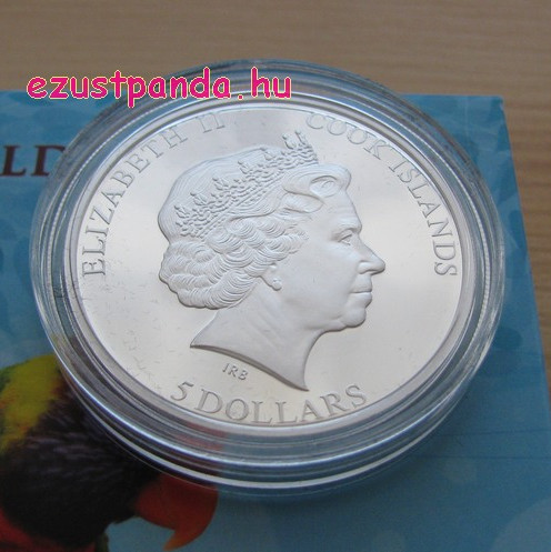 Papagájok világa - Szivárványlóri 2015 3D proof ezüst pénzérme Papagájok világa - Szivárványlóri 2015 3D proof ezüst pénzérme