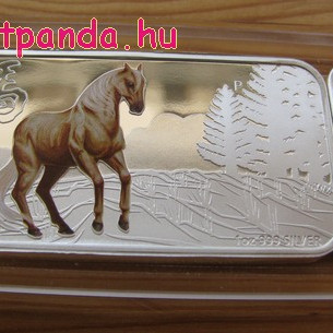 Lunar Ló éve 2014 4x1 uncia színes proof ezüst érmeszett Lunar Ló éve 2014 4x1 uncia színes proof ezüst érmeszett