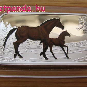Lunar Ló éve 2014 4x1 uncia színes proof ezüst érmeszett Lunar Ló éve 2014 4x1 uncia színes proof ezüst érmeszett