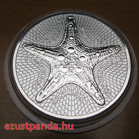 Tengeri csillag 2019 1 uncia ezüst pénzérme Cook-szigetek