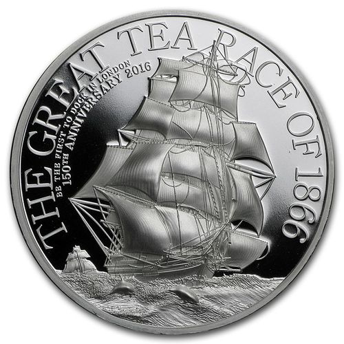 A Nagy Hajós Teafutam 2016 2 uncia proof ezüst pénzérme A Nagy Hajós Teafutam 2016 2 uncia proof ezüst pénzérme