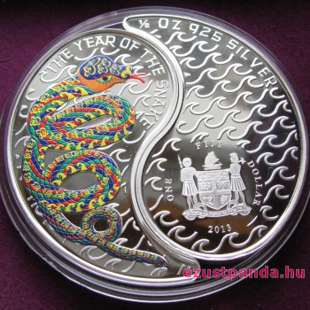 Yin-yang Kígyó 2013 2x0,5 uncia proof ezüst pénzérme
