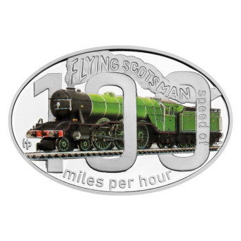 The Flying Scotsman vonat 2024 Niue 1 uncia proof ezüst pénzérme - CSAK 1000 PÉLDÁNYBAN!