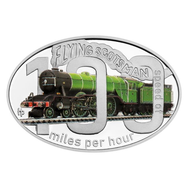 The Flying Scotsman vonat 2024 Niue 1 uncia proof ezüst pénzérme - CSAK 1000 PÉLDÁNYBAN!