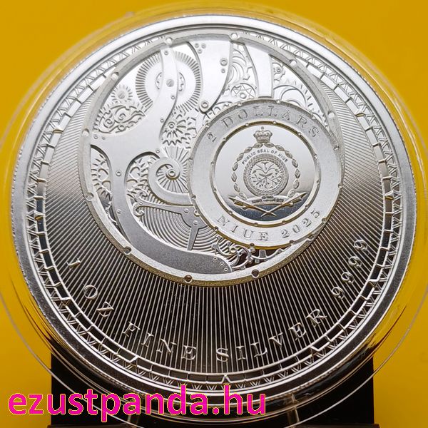 Chronos - Az Idő 2025 Niue 1 uncia ezüst pénzérme Chronos - Az Idő 2025 Niue 1 uncia ezüst pénzérme