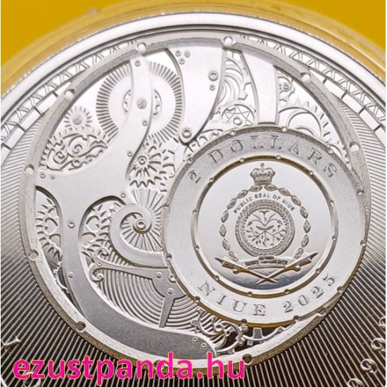 Chronos - Az Idő 2025 Niue 1 uncia ezüst pénzérme