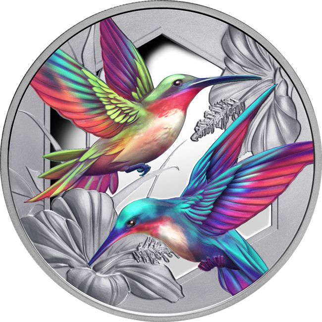 Kolibri 2025 Niue 1 uncia proof ezüst pénzérme - CSAK 750 PÉLDÁNYBAN!