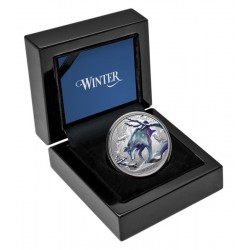 Évszakok - A tél (Farkas) 2025 Niue 1 uncia proof ezüst pénzérme