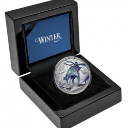 Évszakok - A tél (Farkas) 2025 Niue 1 uncia proof ezüst pénzérme
