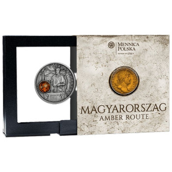 Borostyánút Magyarországon - Niue 2026 antikolt ezüst pénzérme - CSAK 525 PÉLDÁNY!