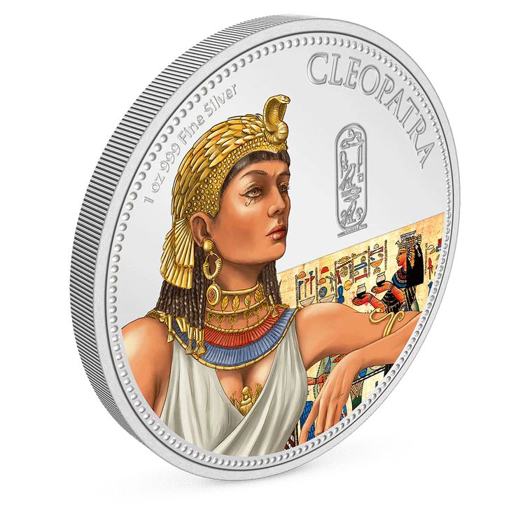 Kleopátra - 2023 Niue 1 uncia színes proof ezüst pénzérme - CSAK 2.000 PÉLDÁNY!