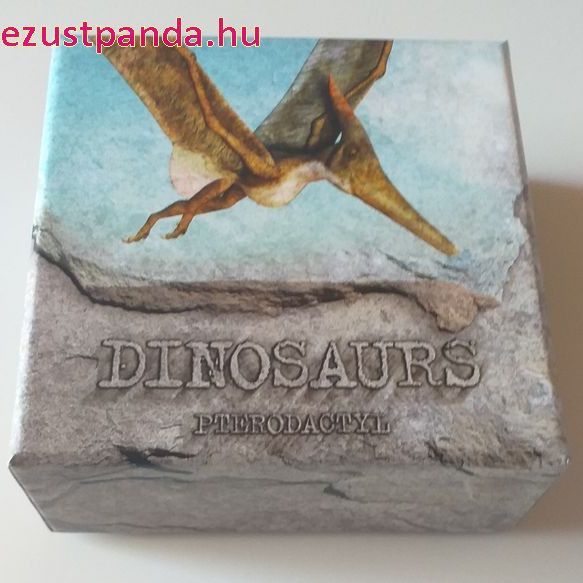 Pterodactylus - Niue 2020 1 uncia színes, antikolt ezüst pénzérme
