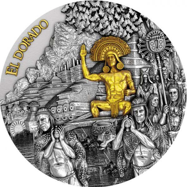 El Dorado - Az aranykirály Niue 2020 2 uncia ezüst pénzérme El Dorado - Az aranykirály Niue 2020 2 uncia ezüst pénzérme
