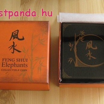 Feng Shui Elefánt - Niue 2015 1 uncia proof ezüst pénzérme