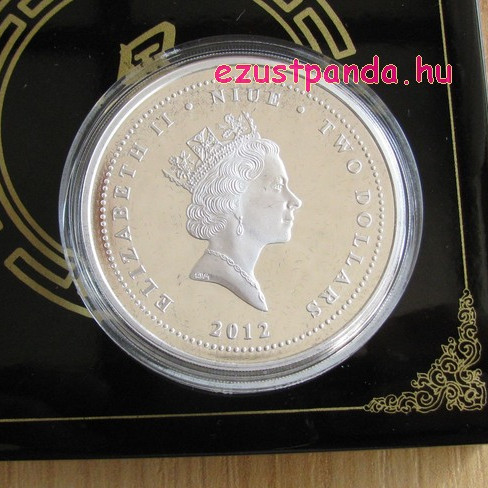 Feng Shui Koi pontyok - Niue 2012 1 uncia proof ezüst pénzérme