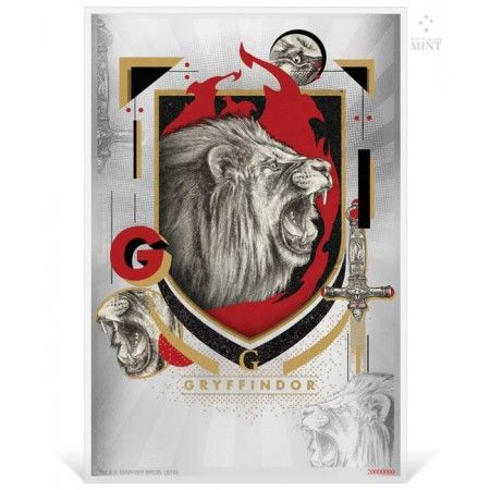 Harry Potter - Roxfort Házak GRIFFENDÉL 5 gramm színezüst fólia bankjegy érme Niue-sziget 2020 Harry Potter - Roxfort Házak GRIFFENDÉL 5 gramm színezüst fólia bankjegy érme Niue-sziget 2020
