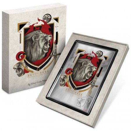 Harry Potter - Roxfort Házak GRIFFENDÉL 5 gramm színezüst fólia bankjegy érme Niue-sziget 2020 Harry Potter - Roxfort Házak GRIFFENDÉL 5 gramm színezüst fólia bankjegy érme Niue-sziget 2020