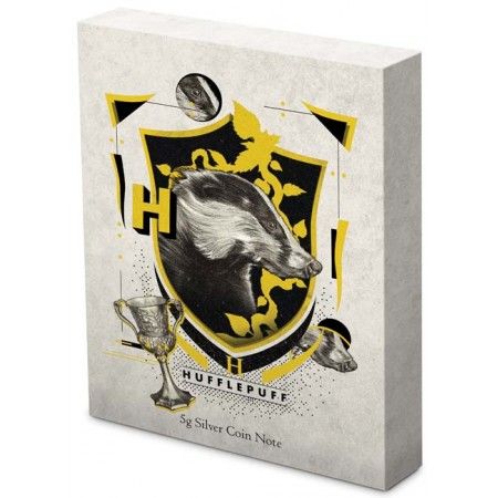 Harry Potter - Roxfort Házak HUGRABUG 5 gramm színezüst fólia bankjegy érme Niue-sziget 2020 Harry Potter - Roxfort Házak HUGRABUG 5 gramm színezüst fólia bankjegy érme Niue-sziget 2020