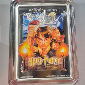 Harry Potter filmek - A Bölcsek köve Niue 2020 1 uncia proof ezüst pénzérme