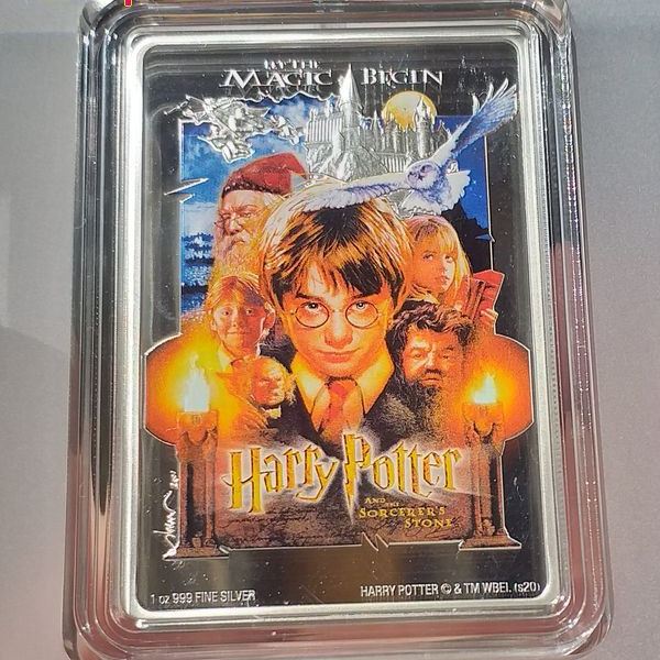 Harry Potter filmek - A Bölcsek köve Niue 2020 1 uncia proof ezüst pénzérme Harry Potter filmek - A Bölcsek köve Niue 2020 1 uncia proof ezüst pénzérme