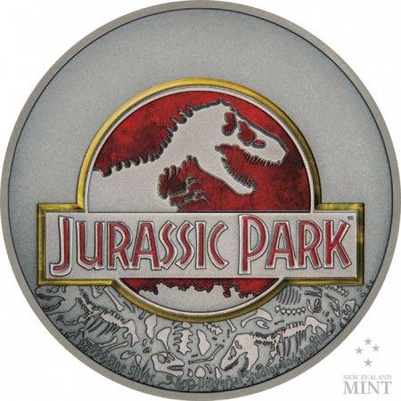 Jurassic Park 2018 1 uncia antikolt ezüst pénzérme Jurassic Park 2018 1 uncia antikolt ezüst pénzérme
