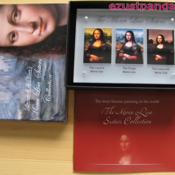 Mona Lisa testvérek - Niue 2014 3x40g színes ezüst érmeszett Mona Lisa testvérek - Niue 2014 3x40g színes ezüst érmeszett
