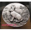 Havasi nyúl - Niue 2015 1 uncia ultra-high relief ezüst pénzérme