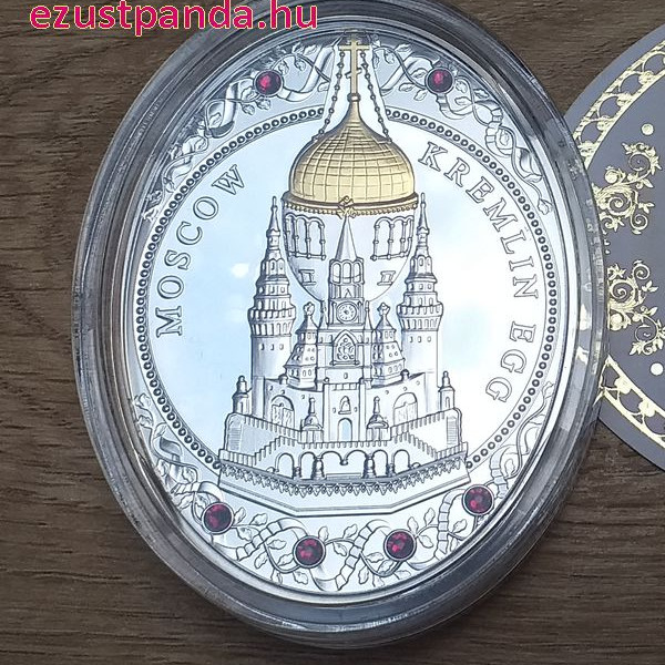 Fabergé "Moszkvai Kremlin" tojás 2013 Niue 56 gramm ezüst pénzérme Fabergé "Moszkvai Kremlin" tojás 2013 Niue 56 gramm ezüst pénzérme