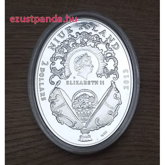 Fabergé "Moszkvai Kremlin" tojás 2013 Niue 56 gramm ezüst pénzérme Fabergé "Moszkvai Kremlin" tojás 2013 Niue 56 gramm ezüst pénzérme