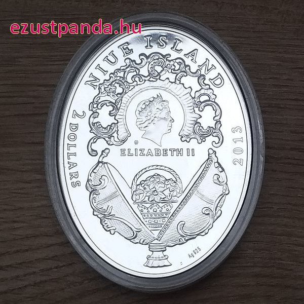 Fabergé "Moszkvai Kremlin" tojás 2013 Niue 56 gramm ezüst pénzérme Fabergé "Moszkvai Kremlin" tojás 2013 Niue 56 gramm ezüst pénzérme