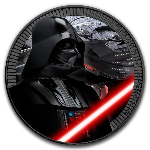 Star Wars Darth Vader - Niue 2017 1 uncia ezüst pénzérme ruténium bevonattal Star Wars Darth Vader - Niue 2017 1 uncia ezüst pénzérme ruténium bevonattal