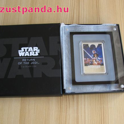 Star Wars 40. évforduló - A Jedi visszatér Niue 2017 1 uncia ezüst pénzérme Star Wars 40. évforduló - A Jedi visszatér Niue 2017 1 uncia ezüst pénzérme