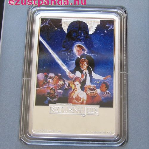 Star Wars 40. évforduló - A Jedi visszatér Niue 2017 1 uncia ezüst pénzérme Star Wars 40. évforduló - A Jedi visszatér Niue 2017 1 uncia ezüst pénzérme