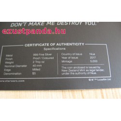 Star Wars Darth Vader - Niue 2017 2 uncia ezüst pénzérme