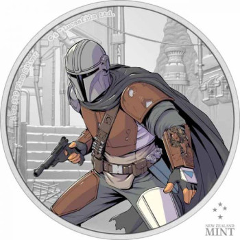 Star Wars Mandalorian - Niue 2021 1 uncia színes proof ezüst pénzérme